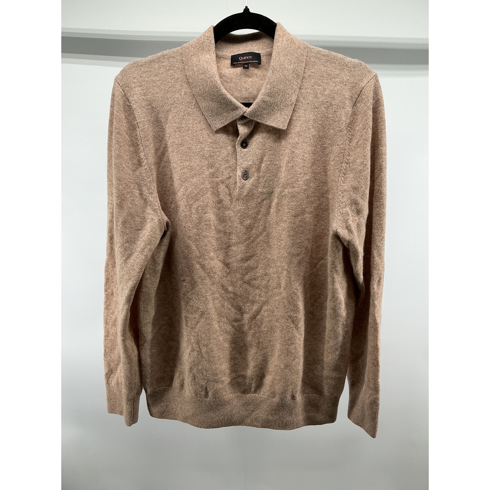 Mongolian Cashmere Polo Sweater